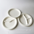 Disposable bagasse 6'' round plate